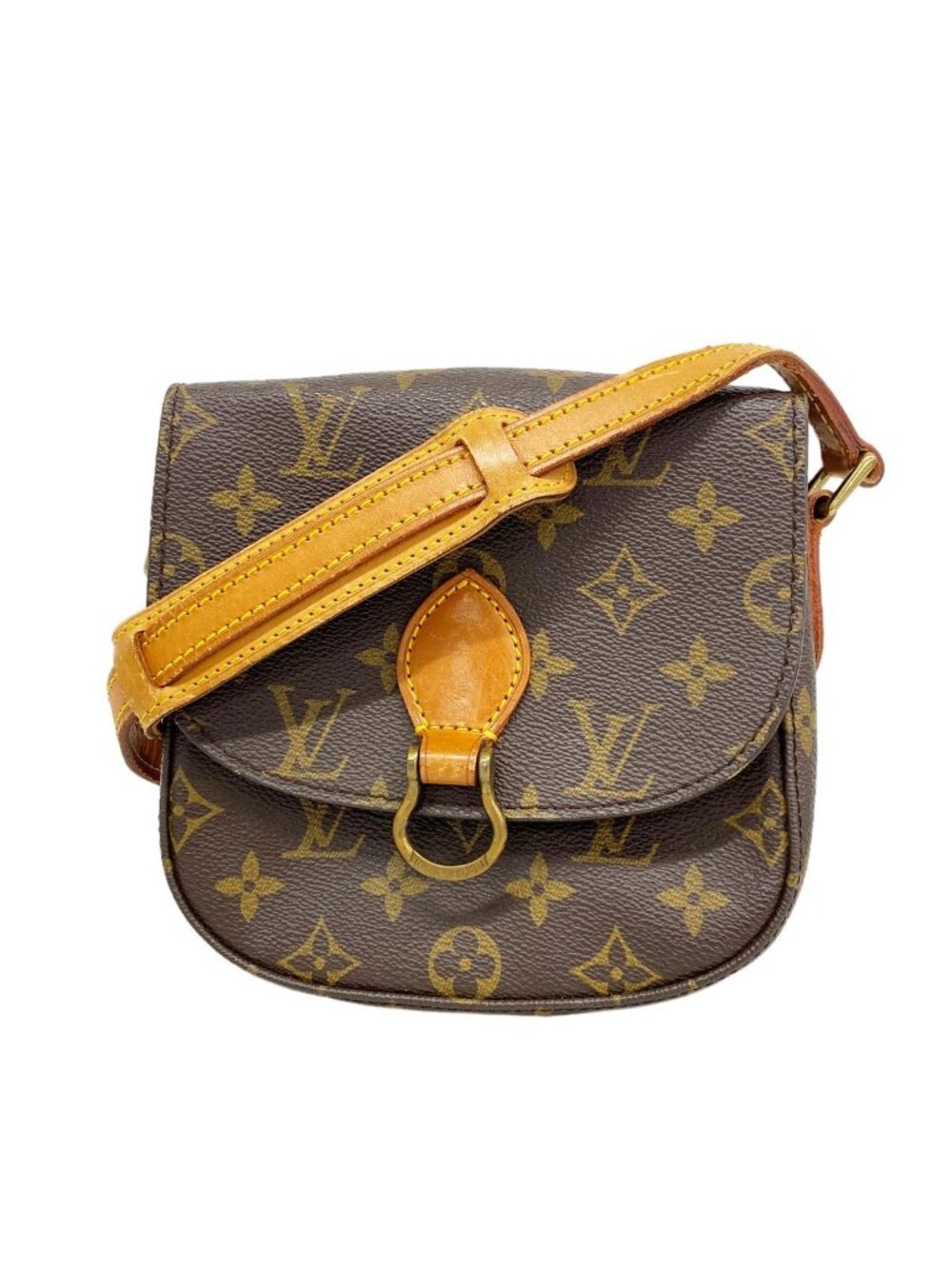 Louis Vuitton Shoulder Bag Monogram Mini Saint-cloud Brown